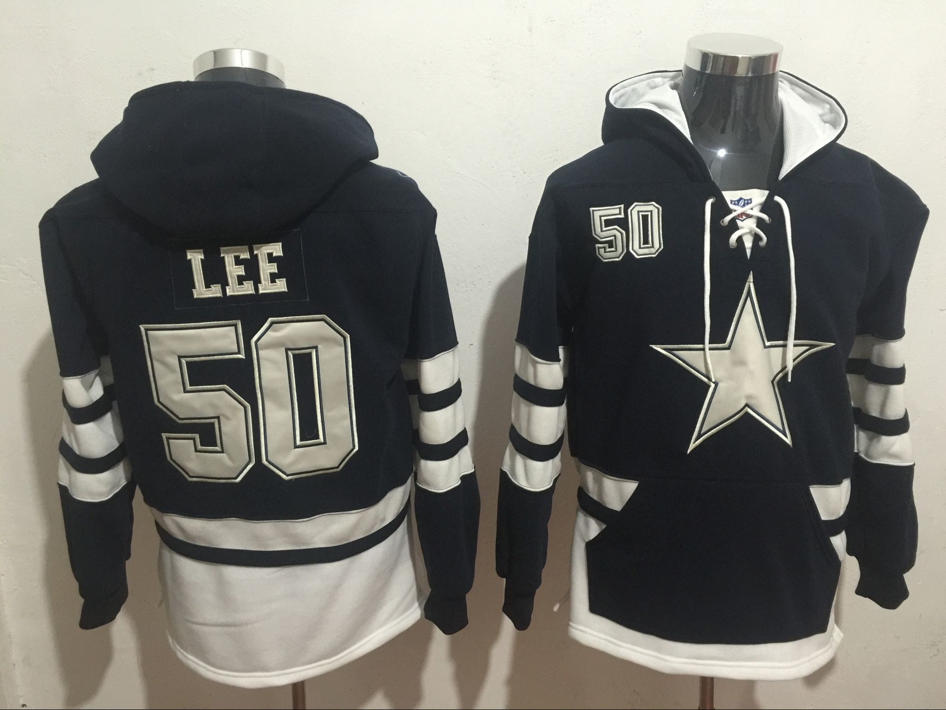Men NFL Nike Dallas Cowboys #50 Lee blue  Sweatshirts